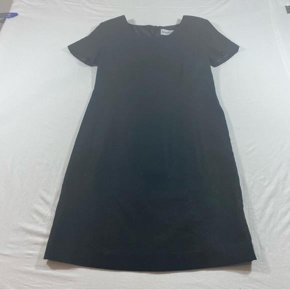 Adolfo Studio Dress Woman’s 8 Linen Mini Pencil Dress Short Sleeve Crew Neck - Picture 7 of 10